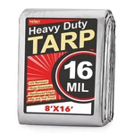 Keten Tarps Heavy Duty Waterproof 8x16 Feet, Extra 8x16ft, 16mil Sliver/black. Fixed Price $48.61.
