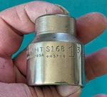 Vintage Wright Tool S 168 Socket 1-3/16" X 12 Pt 1/2" Dr 1957 Date Code Usa. Fixed Price $16.00.