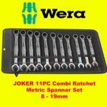 Wera Joker Combi Work Ratchet Spanner Wrench Set Metric 11pc 8 - 19mm. Fixed Price $302.13.