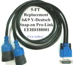 Heavy Duty 6 & 9 Deutsch Y Cable For The Snap-on Pro-link Iq Model Eehd188001. Fixed Price $80.99.