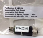 Hh Barnum M14420104 Cable Connector 4 Pin Female And Male Ends. Fixed Price $28.50.