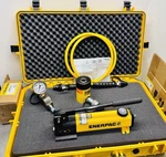 Enerpac Sch121h Hollow Hydraulic Cylinder / Pump 12 Ton Set Kit P142 Rch121 New!. Fixed Price $1399.99.