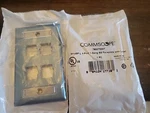 Commscope 760072207 Multimedia Outlet Faceplate Stainless Steel 4 Port - M14sp-. Fixed Price $30.00.