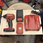 Hilti Impact Wrench Siw 4at-22 1/2" + Si-at-22 Torque Module Battery Charger. Fixed Price $500.00.