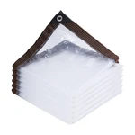 6' X 10' Clear Poly Tarp Heavy Duty With Grommets For Henhouse Porch Greenhou.... Fixed Price $26.25.