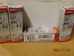 Lot Of 6 Satco S4648 120v 60 Watt T4 G9 Base Light Bulb Clear Double Loop 820l. Fixed Price $15.00.