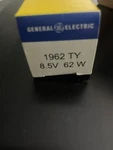General Electric Miniature Lamps 1962 Ty 8.5v 62 W. Fixed Price $100.00.