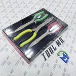 Snap-on Tools Usa New 3pc Assorted Color Soft Grip Long Nose Pliers Set Pl308cf. Fixed Price $249.95.