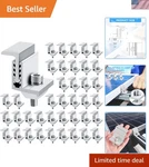 40 Pack Adjustable Solar Panel End Clamps - Durable Aluminum Mounting Hardware. Fixed Price $88.49.