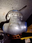 Velan Swing Check Valve 4" Class 150 Wcb 285 Psi. Fixed Price $290.00.