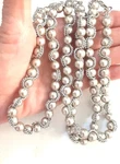Faux Pearl Necklace Silver Wire Wrap Banana Republic 34 Inches. Fixed Price $28.04.