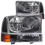 Anzo 111080 Crystal Headlight Set - Clear Lens Black Housing Pair 2 Pc. Fixed Price $174.49.
