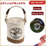 Klein Tools 5104mini Mini Tool Bucket With Leather-bottom, Nuts & Bolt Bag. Fixed Price $36.38.