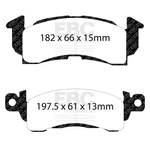 Ebc Brakes Disc Brake Pad Set Front Fits 1981 Checker Marathon. Fixed Price $148.85.