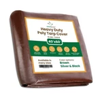 Whiteduck Heavy Duty Poly Tarp Cover, 16 Mil Brown Tarpaulin Waterproof 40 X60. Fixed Price $349.99.