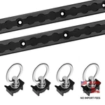 48" L-track Rail Tie Down System Truck Bed With 48in Black. Fixed Price $94.39.