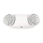 Medinah Power Led Emergency Light 2 Round Lamps 90 Min Backup Damp Rated White. Fixed Price $14.99.
