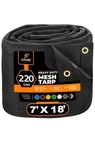Xpose Safety Heavy Duty Mesh Tarp, 7 X 18 Multipurpose Black Protective Cover. Fixed Price $55.00.