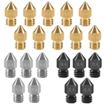 20pcs 3d Printer Hardened Steel +stainless +brass Extruder Nozzle Mk8 Nozz. Fixed Price $21.99.