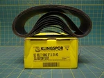(qty: 10) Klingspor 321120x03002103 Silicon Carbide Belt 120grit 3" W X 21" L #3. Fixed Price $84.99.