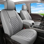 Huidasource Tacoma Front&back Seat Covers, Gray Leather Car Cushion Cove.... Fixed Price $251.78.