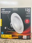 Feit Electric Enhance Bright White 5-6in. W Aluminum Led Dimmable Downlight 120w. Fixed Price $17.99.