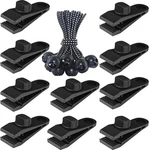 Tarp Clips Heavy Duty Lock Grip, 20 Pack Clamps Pocket, Black. Fixed Price $32.76.
