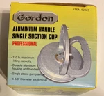 Gordon Aluminum Single Suction Cup Lifter 110 Lb Pro Grade Grip Dent Puller Nob. Fixed Price $10.00.