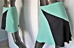 Nwt-marc By Marc Jacobs Mint Jade Green Black Cady College Mini Skirt 2 Msp-$300. Fixed Price $50.95.