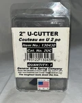 New - General Wire Spring Company 2" U-cutter No. 130430 U-2uc 093122130434 Usa. Fixed Price $25.00.