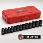 Casoman 13 Pieces 3/8-inch Drive Impact Socket Set 6-point, Metric, Shallow,. Fixed Price $30.99.