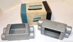 2 New Eaton Crouse-hinds Condulet Fscd-1/fscd1 Single-gang Fsc Device Box! 1/2". Fixed Price $84.99.