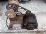 General Electric Thermal Ge Ac Motor, 1/4 Hp, 1725 Rpm 115v Belt Buffer Grinder. Fixed Price $129.99.