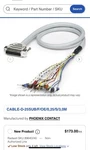 Phoenix Contact Cable-d-25sub/f/oe/0,25/s/3,0m. Lot Of 3 Cables. Fixed Price $95.00.