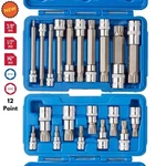 12 Pt Xzn Long/ Short Triple Square Spline Bit Sockets For European Car Vw Jetta. Fixed Price $53.76.