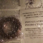 Inpro Vbx Gold Seal Bearing Isolator Design Code 1700 *fast Shipping*. Fixed Price $110.00.