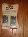 Ridgid (emerson) Part Number 37975 Dies, 12r 1-1/4 Npsm. Fixed Price $57.95.