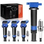 A-premium Set Of 4 Blue Ignition Coil Pack And Iridium Spark Plugs Compatible Wi. Fixed Price $78.04.