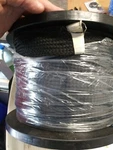 Sf398- 2.5" 2 1/2" Santa Fe Textiles Black Nylon Material Sleeving 100'. Fixed Price $50.00.