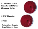 Peterson V102r Red 2-7/8" Surface Mount Clearance Side Marker Lights - 2 Pack. Fixed Price $14.55.