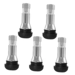 5pcs Tr413ac Car Tire Valve Stems, Chrome Rubber Tubeless Stems Silver. Fixed Price $13.98.