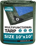 10x10 Feet Green Tarp Waterproof 6mil Small Tarps Multipurpose Protective Cover. Fixed Price $21.99.
