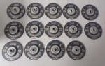 14 Total Radnor 64000702 Depressed Center Wheel Type 27 4 1/2" X 1/4 5/8"-11. Fixed Price $40.00.