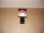 New Crescent 3/8 Inch Drive 3/4" 12 Point Standard Socket On Hanger. Fixed Price $5.00.
