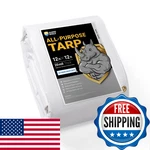 Guard Shield Heavy Duty White Poly Tarp 12x12ft Waterproof 20mil Uv Resistant. Fixed Price $88.49.