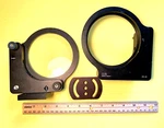 Set Of Cvi Model 310-40 Optical Mounts On Bases With One Uv Lens. Fixed Price $150.00.