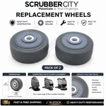 (pack Of 2) 9100000559 Wheel D51 Grey For Nilfisk Advance Clarke Kent. Fixed Price $33.79.