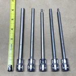 Lot Of (5) Wright Tools Hex Bits 32l04, 32l05, 32l07, 32l08, 32l10. Fixed Price $34.99.