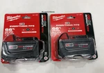 2 Pcs Milwaukee 48-11-1850 M18 Xc 5.0 Ah 18 Volt Capacity Battery New In Pack. Fixed Price $99.99.