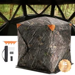 Vevor Hunting Blind 270 Ground Deer Duck 3 Windows Mesh For 1-2 Person. Fixed Price $83.99.